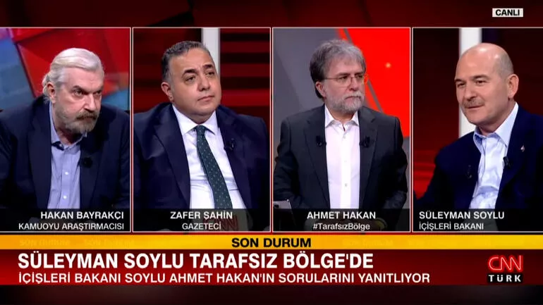 Süleyman Soylu | İçişleri Bakanı Süleyman Soylu, CNN Türk ekranlarında gazetecilerin sorularını yanıtladı